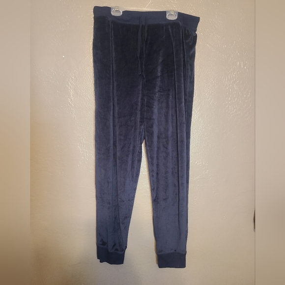 Honeydew USA Pants - Honey Dew Womens Navy Blue Velour Joggers NWOT Large Drawstring Elastic Waist